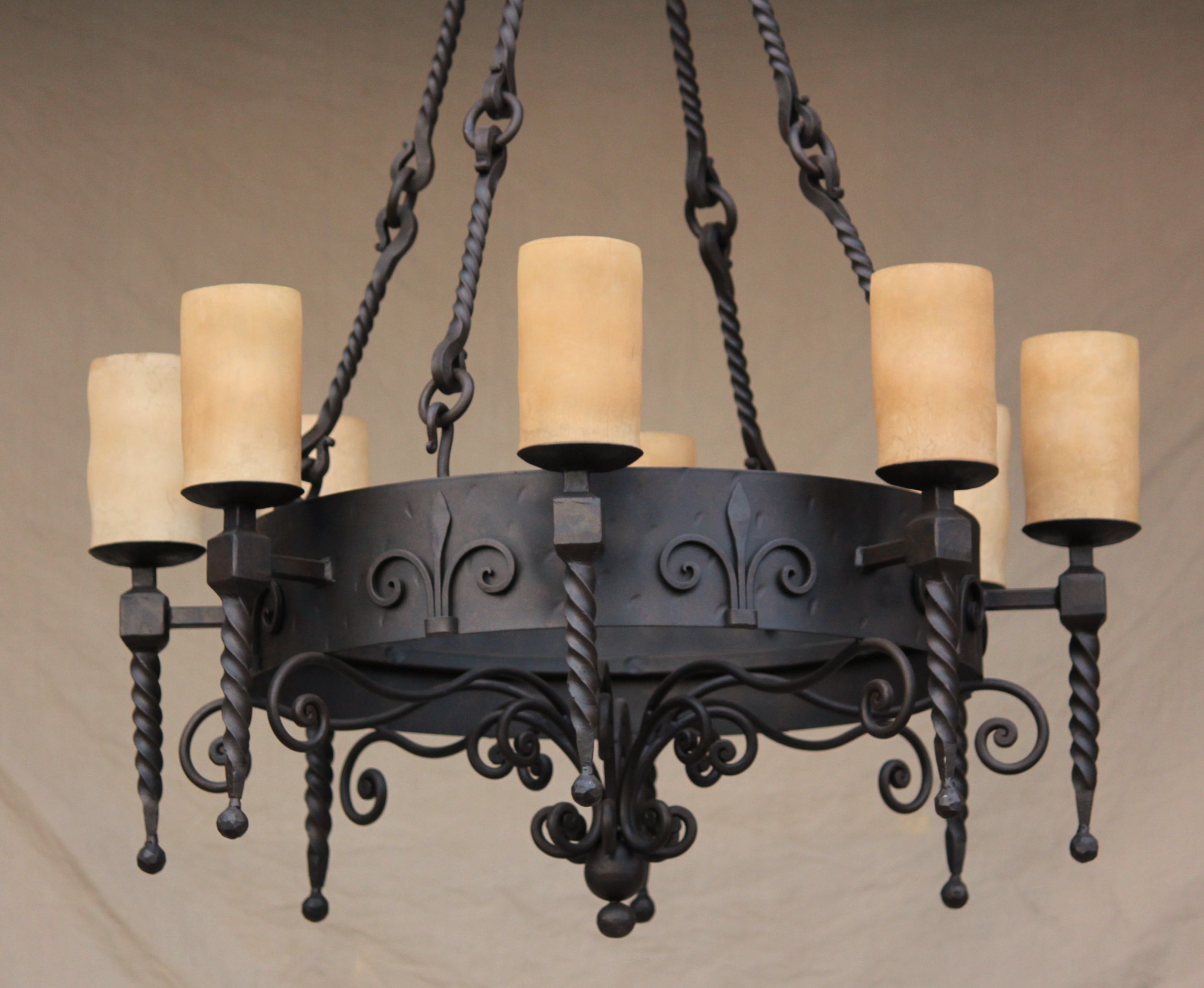 Lights of Tuscany 12208 Tuscan/Mediterranean Style Iron Chandelier