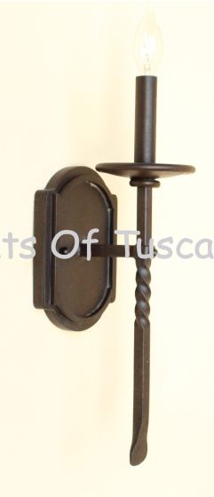 5129-1 Spanish Contemporary Indoor Iron Wall Sconce