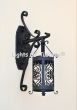 7138-1 Spanish Revival Scroll Design Style Iron Hanging Lantern