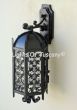 7141-1 Moorish-Gothic Revival Style Outdoor Iron Wall Lantern