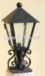 Mediterranean Tuscan villa style outdoor post light