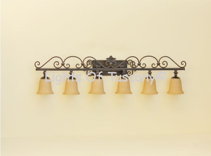 Mediterranean bath bar light