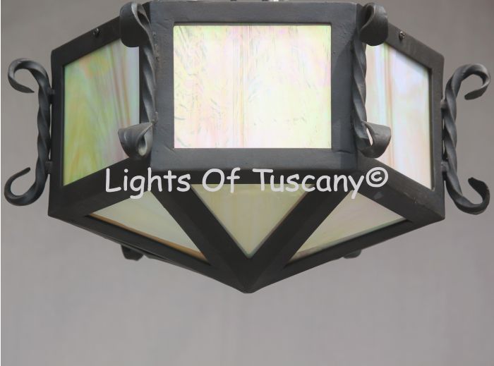 6615-3 Flush Mount Spanish Style Outdoor Light