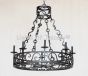 Spanish Revival Chandelier, Mediterranean Chandelier, Dining Room Chandelier, Classic Style Chandelier, Spanish Wrought Iron Chandelier, dining room chandelier, entryway chandelier, candelabra chandelier, LED chandelier