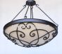 2431-6 Wrought Iron Spanish Style Bowl Light