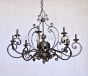 2506-8 Tuscan Mediterranean Style Iron Chandelier