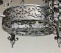 1239-4 Spanish Revival Style Wrought Iron Chandelier Vintage Rustic