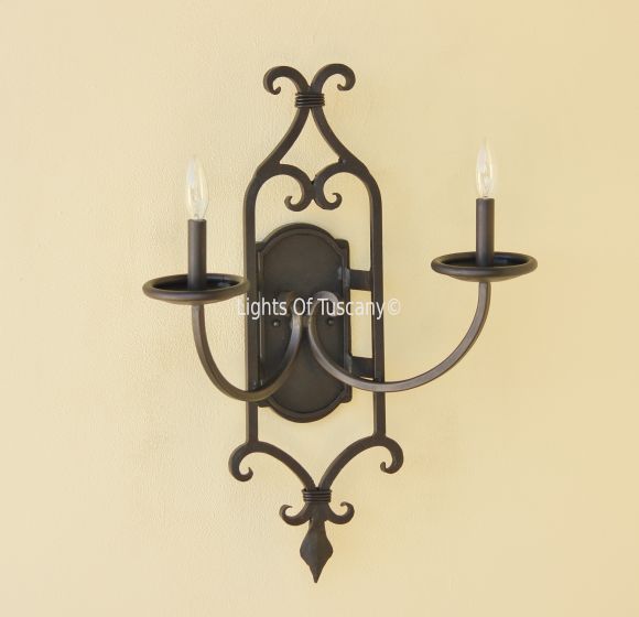 5123-2 Transitional Spanish Style wall sconce light