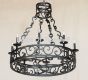 Spanish Revival Chandelier, Mediterranean Chandelier, Dining Room Chandelier, Classic Style Chandelier, Spanish Wrought Iron Chandelier, dining room chandelier, entryway chandelier, candelabra chandelier, LED chandelier