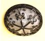 6550-3 Spanish Revival Flush Close to Ceiling Wrought Iron Light