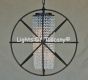 8033-5 Contemporary Style Iron Orb Crystal Pendant Chandelier