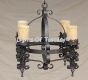 1237-4 Rustic Spanish Revival Style Chandelier