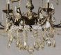 15565-9 Italian Style Cast Crystal 2-Tier Chandelier