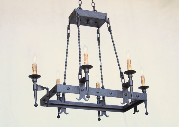 Rectangular chandelier, Spanish Chandelier, Heavy Iron Chandelier, Old World Chandelier, Kitchen Island Chandelier, Dining Table Chandelier, Medieval Style Chandelier, Candelabra Chandelier, Transitional Spanish Chandelier, Iron Chandelier