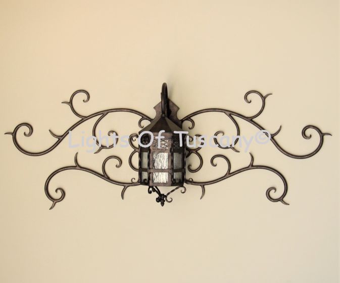 Mustache wall light, Mustache lantern light, Spanish style wall light
