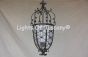Hand forged wrought iron Spanish Revival / Mediterranean style hanging pendant light