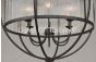9310-6  Contemporary Wrought Iron Chandelier 
