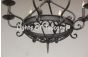 1445-6 Spanish Wrought Iron Chandelier