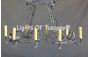 1248-8 Rustic Tuscan Style Wrought Iron Chandelier