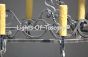 1248-8 Rustic Tuscan Style Wrought Iron Chandelier Mediterranean
