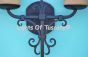 Spanish Revival Rustic Style Iron Double Light Wall Sconce