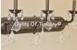 5820-3 Mediterranean/Tuscan Style Bathroom Vanity Light with Crystals