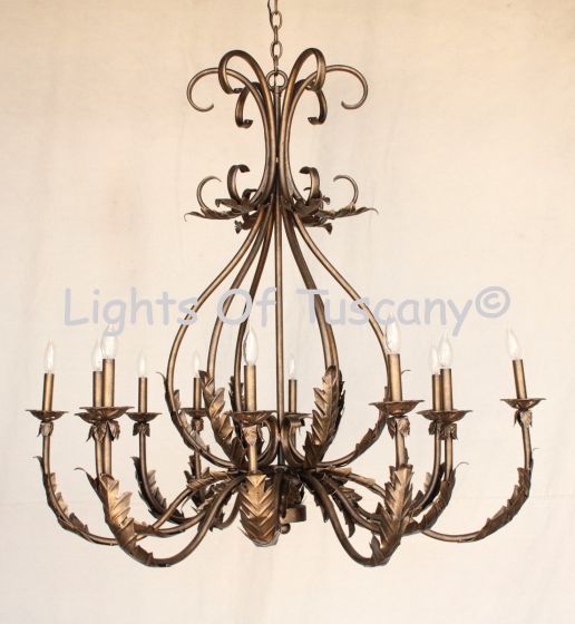 3106-12 Tuscan Iron Chandelier