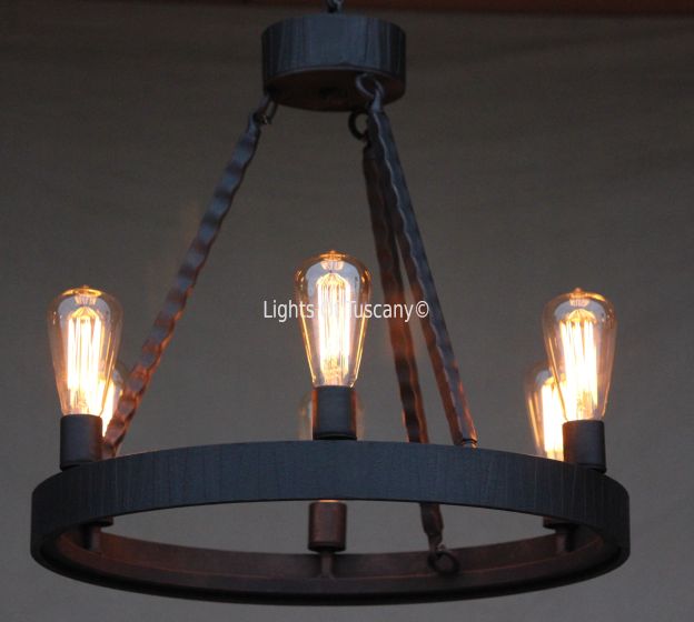 Chandelier-Hand Forged-Wrought Iron
