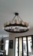 Wrought iron chandelier, flush mount chandelier, flush mount ceiling light, short chandelier, Spanish Style Chandelier, Wrought Iron Chandelier, Commercial Grade Lighting, Outdoor Iron Chandelier, Dining room chandelier