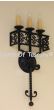 5068-3 Tuscan/Italian Country Style Wrought Iron Wall Sconce