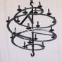 1040-18 Spiral Contemporary Wrought Iron Chandelier 