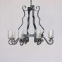 1060-6 Transitional wrought Iron Chandelier