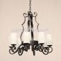 1062-8 Wrought Iron Contemporary Style Chandelier