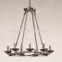 1068-8 Wrought Iron Contemporary Style Chandelier 