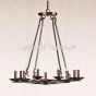 1068-8 Wrought Iron Contemporary Style Chandelier 