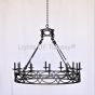 1076-8 Spanish Contemporary Iron Chandelier