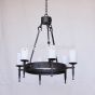 1083-6 Transitional Wrought Iron Chandelier
