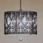 8035-6 Tuscan Transitional Style Crystal Drum Chandelier