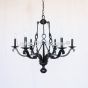 Contemporary Chandelier, Wrought Iron Chandelier, Ralph Lauren Style Chandelier, 6 Light Chandelier, Candelabra Chandelier, Modern Style Chandelier, Dining Room Chandelier, Designer Chandelier, Custom Chandelier, LED chandelier