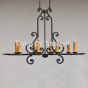 Tuscan chandelier, Suitable for a Kitchen Island or a long table.