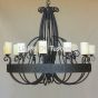 1165-12  Spanish Revival Chandelier 