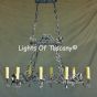 Tuscan Chandelier -hanging-Hand-Forged Wrought Iron