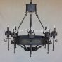 Gothic-Medieval Chandelier-Hand Forged-Wrought Iron