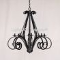 1322-8 Wrought Iron Country Italian Mediterranean Style Island Chandelier