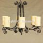 Tuscan-Gothic-Medieval Chandelier-Hand Forged-Wrought Iron