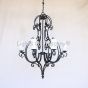 Country Italian Style Chandelier, Wrought Iron Chandelier, Tuscan Chandelier, Spanish Chandelier, Entryway Chandelier,  Dining Room Chandelier, LED chandelier, Scroll Chandelier, Transitional Chandelier
