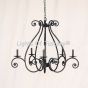 1395-5 Spanish Style Iron Scroll Chandelier