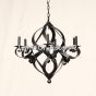 1428-6 Contemporary Spiral Style Iron Chandelier
