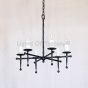 1456-6 Wrought Iron Rustic Country Italian Style Chandalier