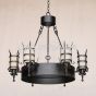 1509-6 Wrought Iron Spanish Gothic Style Chandelier